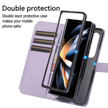 Görseli Galeri görüntüleyiciye yükleyin, Casekis Crossbody Cardholder Phone Case For Galaxy Z Fold 4 Purple