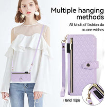 Görseli Galeri görüntüleyiciye yükleyin, Casekis Crossbody Cardholder Phone Case For Galaxy Z Fold 4 Purple