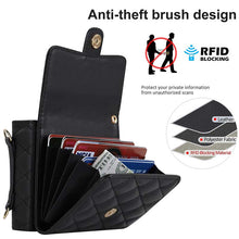 Carica l'immagine nel visualizzatore di Gallery, Casekis Crossbody Cardholder Phone Case For Galaxy Z Flip 5 Black