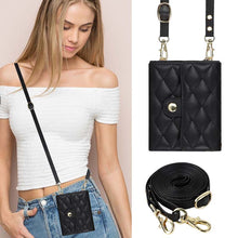 Carica l'immagine nel visualizzatore di Gallery, Casekis Crossbody Cardholder Phone Case For Galaxy Z Flip 4 Black