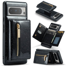 画像をギャラリービューアに読み込む, Casekis Glitter Cardholer Magnetic Phone Case Black