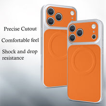 Load image into Gallery viewer, Casekis Magnetic Shockproof Leather Phone Case Orange