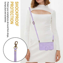 Cargar imagen en el visor de la galería, Casekis Crossbody 9 Card Holder Phone Case Purple