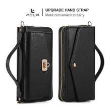 Load image into Gallery viewer, Casekis Multifunction Tote Crossbody Solid Color Phone Bag Black