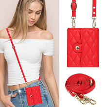 Load image into Gallery viewer, Casekis Crossbody Cardholder Phone Case For Galaxy Z Flip 5 Red