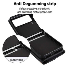 Carica l'immagine nel visualizzatore di Gallery, Casekis Crossbody Cardholder Phone Case For Galaxy Z Flip 3 Black