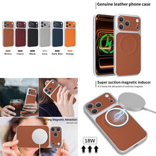 Load image into Gallery viewer, Casekis Magnetic Shockproof Leather Phone Case Brown