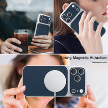 Load image into Gallery viewer, Casekis Magnetic Shockproof Leather Phone Case Dark Blue