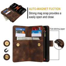 Load image into Gallery viewer, Casekis Crossbody 9 Card Holder Phone Case Brown
