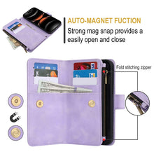 Cargar imagen en el visor de la galería, Casekis Crossbody 9 Card Holder Phone Case Purple