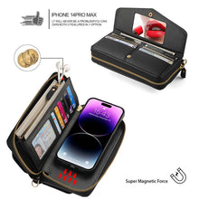 Load image into Gallery viewer, Casekis Multifunction Tote Crossbody Solid Color Phone Bag Black
