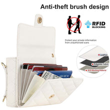 Load image into Gallery viewer, Casekis Crossbody Cardholder Phone Case For Galaxy Z Flip 5 White