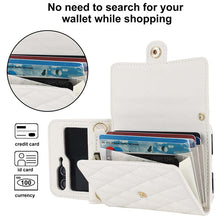 Load image into Gallery viewer, Casekis Crossbody Cardholder Phone Case For Galaxy Z Flip 5 White