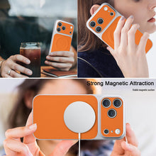 Load image into Gallery viewer, Casekis Magnetic Shockproof Leather Phone Case Orange