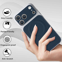 Load image into Gallery viewer, Casekis Magnetic Shockproof Leather Phone Case Dark Blue