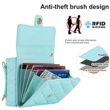 Load image into Gallery viewer, Casekis Crossbody Cardholder Phone Case For Galaxy Z Flip 4 Green