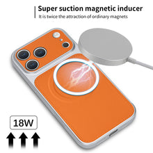 Load image into Gallery viewer, Casekis Magnetic Shockproof Leather Phone Case Orange