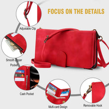 画像をギャラリービューアに読み込む, Casekis Crossbody 9 Card Holder Phone Case Red