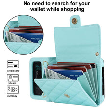 Load image into Gallery viewer, Casekis Crossbody Cardholder Phone Case For Galaxy Z Flip 4 Green