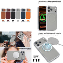 Load image into Gallery viewer, Casekis Magnetic Shockproof Leather Phone Case Gray