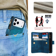 Carregar imagem no visualizador da galeria, Casekis Crossbody 9 Card Holder Phone Case Navy Blue