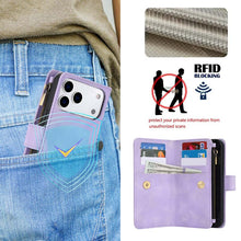 Cargar imagen en el visor de la galería, Casekis Crossbody 9 Card Holder Phone Case Purple