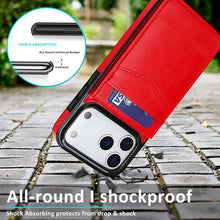Load image into Gallery viewer, Casekis Bracket Card Slot Phone Case Red