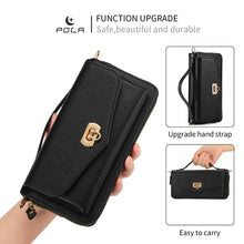 Load image into Gallery viewer, Casekis Multifunction Tote Crossbody Solid Color Phone Bag Black