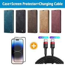Carregar imagem no visualizador da galeria, Casekis Retro Wallet Case For iPhone 15 Pro Max