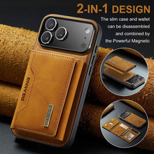画像をギャラリービューアに読み込む, Casekis Magnetic Wallet Detachable Phone Case Brown