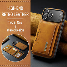 画像をギャラリービューアに読み込む, Casekis Magnetic Wallet Detachable Phone Case Brown