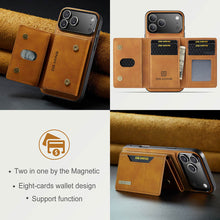 画像をギャラリービューアに読み込む, Casekis Magnetic Wallet Detachable Phone Case Brown