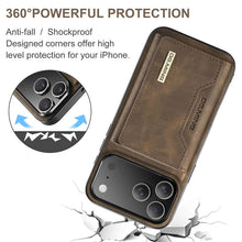 Load image into Gallery viewer, Casekis Magnetic Wallet Detachable Phone Case Coffee