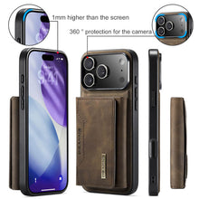 Load image into Gallery viewer, Casekis Magnetic Wallet Detachable Phone Case Coffee
