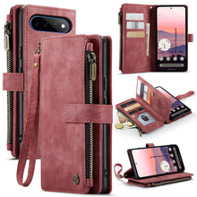 Lade das Bild in den Galerie-Viewer, Casekis Leather Zipper Phone Case Red
