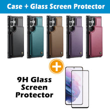 Görseli Galeri görüntüleyiciye yükleyin, Casekis RFID Cardholder Wallet Phone Case For Galaxy S22 Ultra