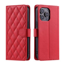 Carregar imagem no visualizador da galeria, Casekis 3 Card Leather Crossbody Wallet Phone Case Red