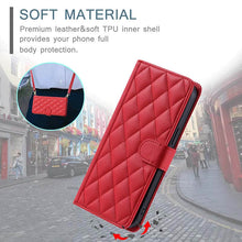 Carregar imagem no visualizador da galeria, Casekis 3 Card Leather Crossbody Wallet Phone Case Red