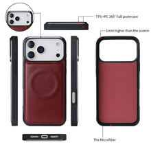 Load image into Gallery viewer, CASEKIS 2-in-1 Magnetic Detachable Wallet Case with RFID Blocking, 16 Card Slots & Zipper Pocket Red