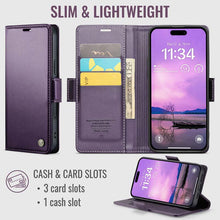 Load image into Gallery viewer, Casekis RFID Cardholder Phone Case Purple