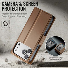 Load image into Gallery viewer, Casekis RFID Cardholder Phone Case Brown