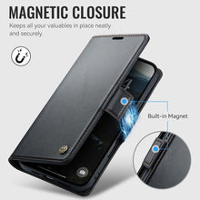 Load image into Gallery viewer, Casekis RFID Cardholder Phone Case Black