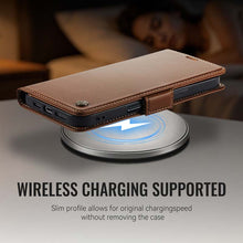 Load image into Gallery viewer, Casekis RFID Cardholder Phone Case Brown