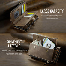 Load image into Gallery viewer, Casekis Crossbody Leather Wallet RFID Phone Case Brown
