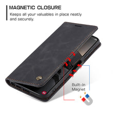 Load image into Gallery viewer, Casekis Retro Wallet Case Black