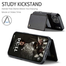 Load image into Gallery viewer, Casekis RFID Cardholder Wallet Phone Case Black