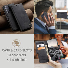 Load image into Gallery viewer, Casekis Retro Wallet Case Black
