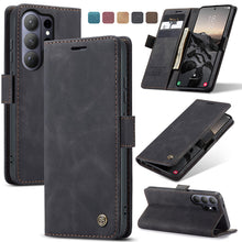 Load image into Gallery viewer, Casekis Retro Wallet Case Black