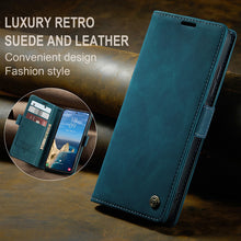Load image into Gallery viewer, Casekis Retro Wallet Case Blue