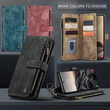 Load image into Gallery viewer, Casekis Leather Zipper Phone Case Blue